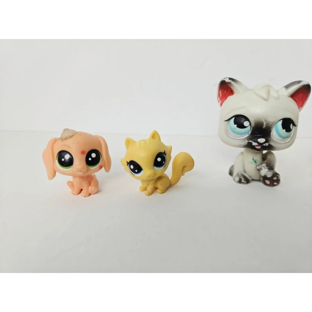 Hasbro Littlest Pet Shop lot 811 Monkey 180 cat 3 mini